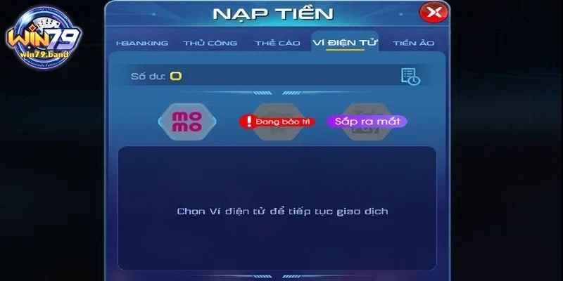 Cách xử lý khi gặp nỗi nạp tiền Win79