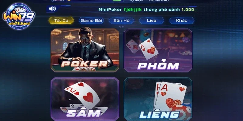 Game bài phỏm trò chơi nổi tiếng trên thị trường 