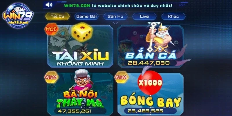 Kho trò chơi đồ sộ, thú vị hiện có tại hệ thống game 